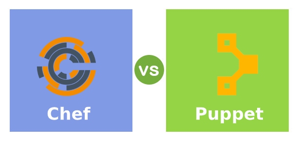 Chef vs Puppet Logo by SynGrow Consulting